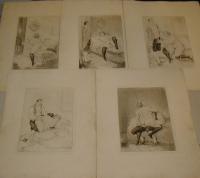 Ferran (pseudonym-Lossow, Heinrich): 5 etchings  (from 8)