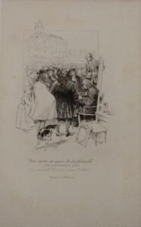 Vidal, Pierre: Une vente au quai à la ferraille près la Samaritaine en 1690