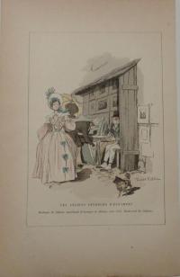 Vidal, Pierre: Boutique de Gibaut, marchand d estampes et éditeur, boulevard des Italiens, vers 1835