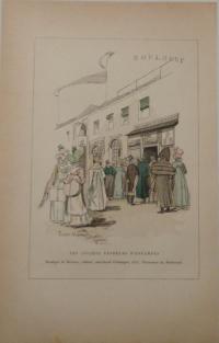 Vidal, Pierre: Boutique de Backner, marchand d estampes et éditeur, Panoramas du Boulevard, vers 1815