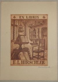 Conrad Gyula: Ex Libris E. L. Hirschler